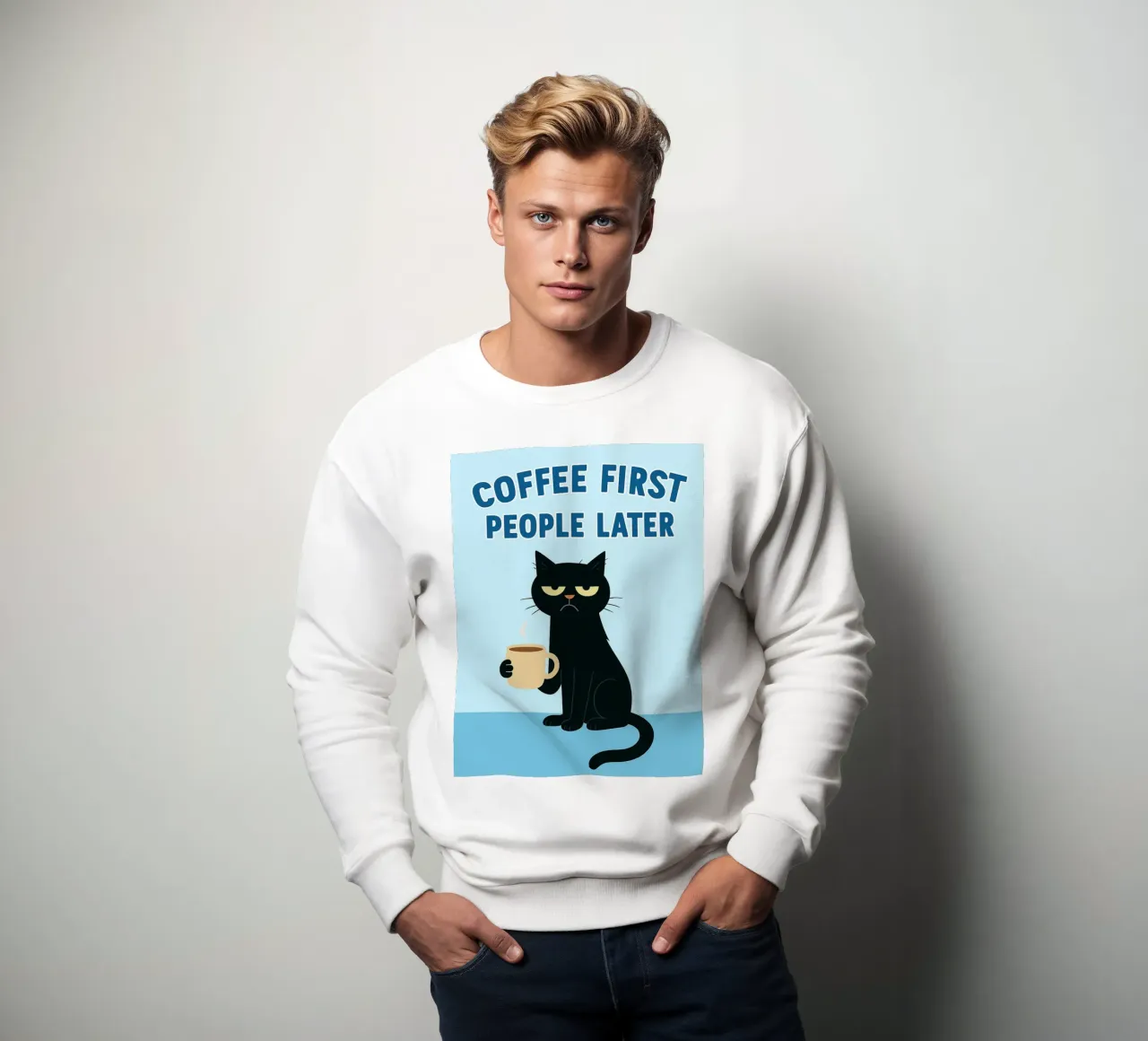 prima il caffè poi le persone felpa da Avocadoz