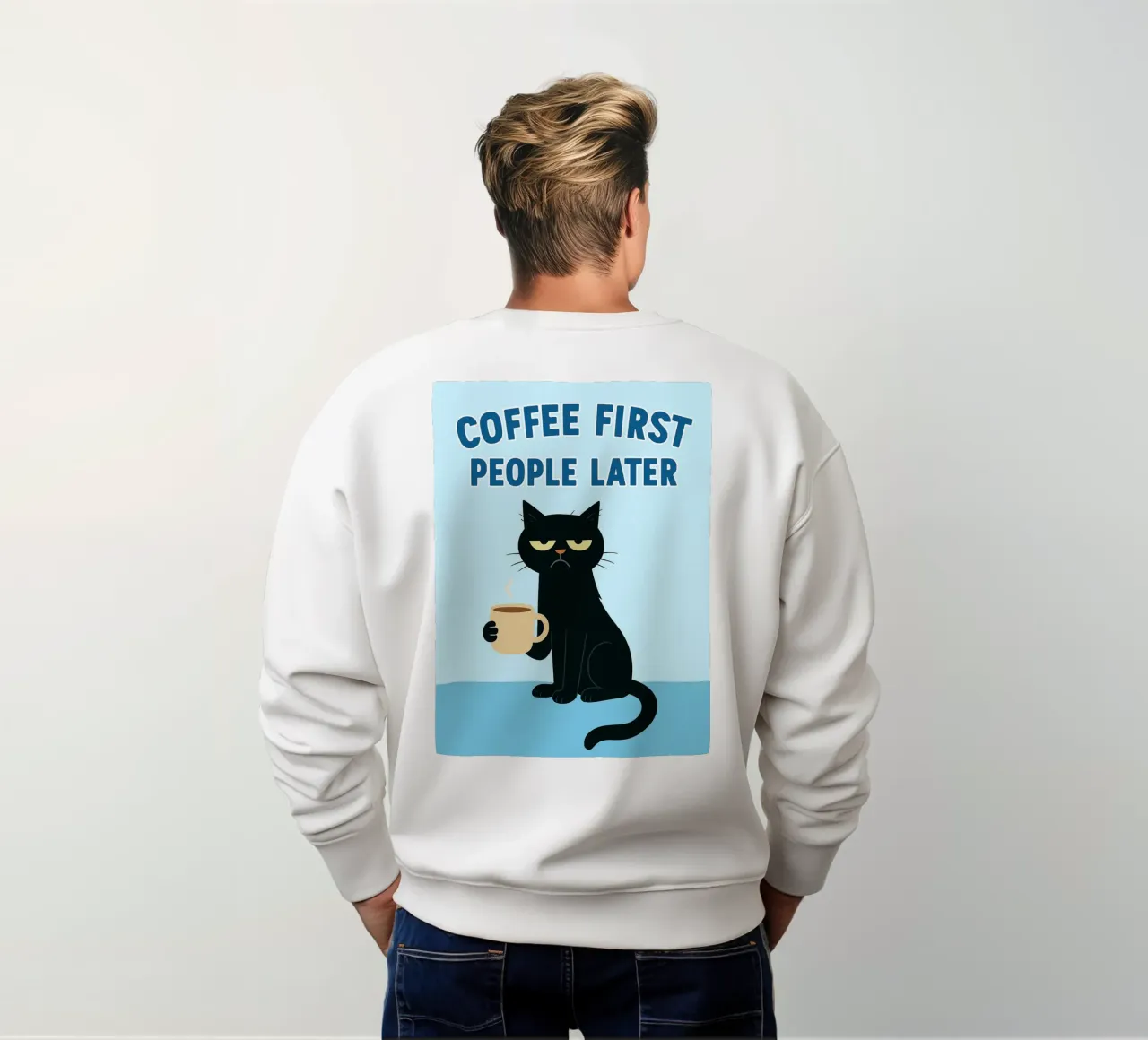 prima il caffè poi le persone felpa da Avocadoz