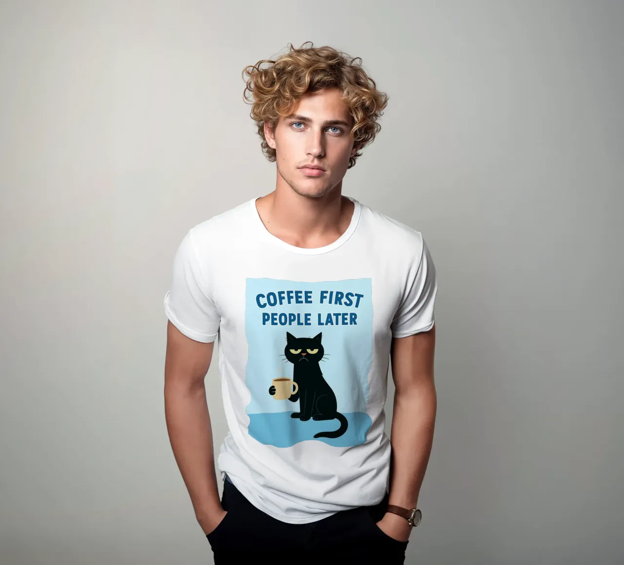 prima il caffè poi le persone t-shirt da Avocadoz