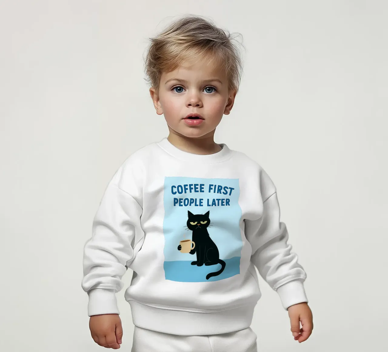 prima il caffè poi le persone felpa neonato da Avocadoz