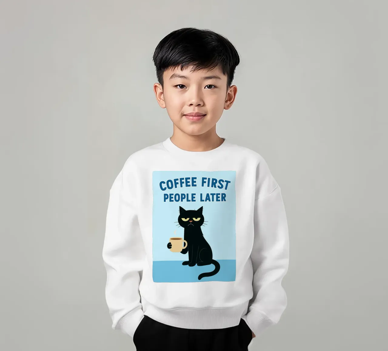 prima il caffè poi le persone felpa bambino da Avocadoz