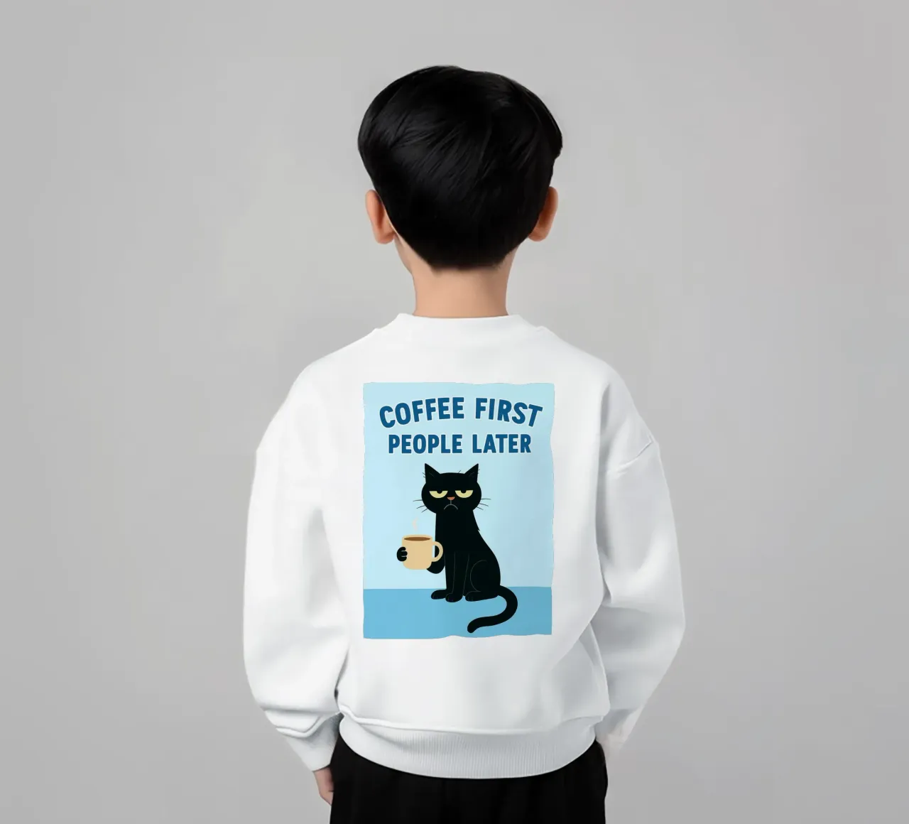 prima il caffè poi le persone felpa bambino da Avocadoz