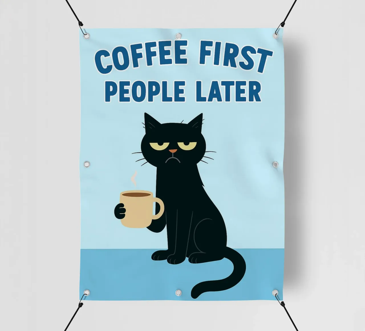 prima il caffè poi le persone telo in pvc da Avocadoz