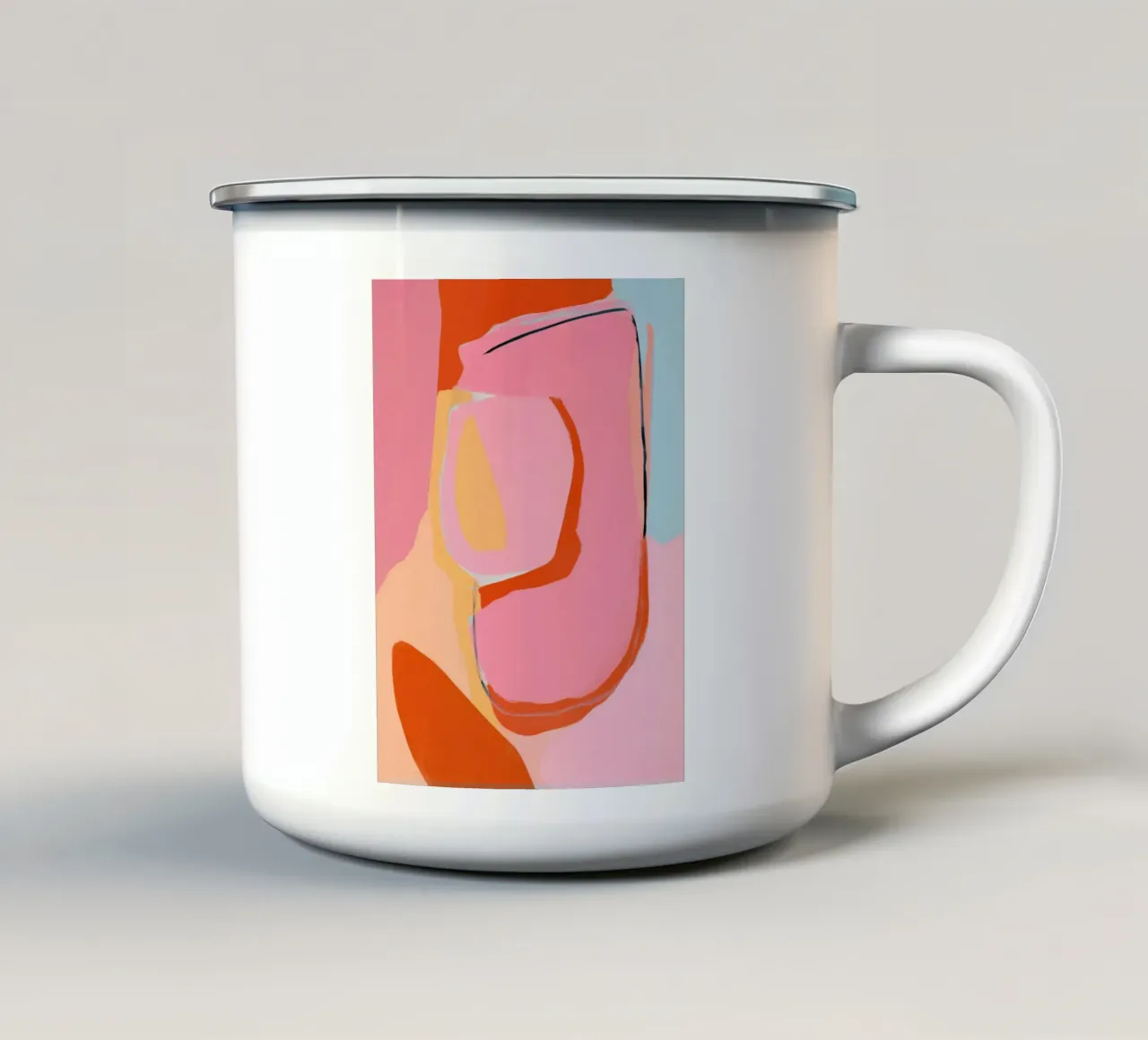 Kreative Farb Felder, rosa tazza in smalto da Carina Pop & Pastell