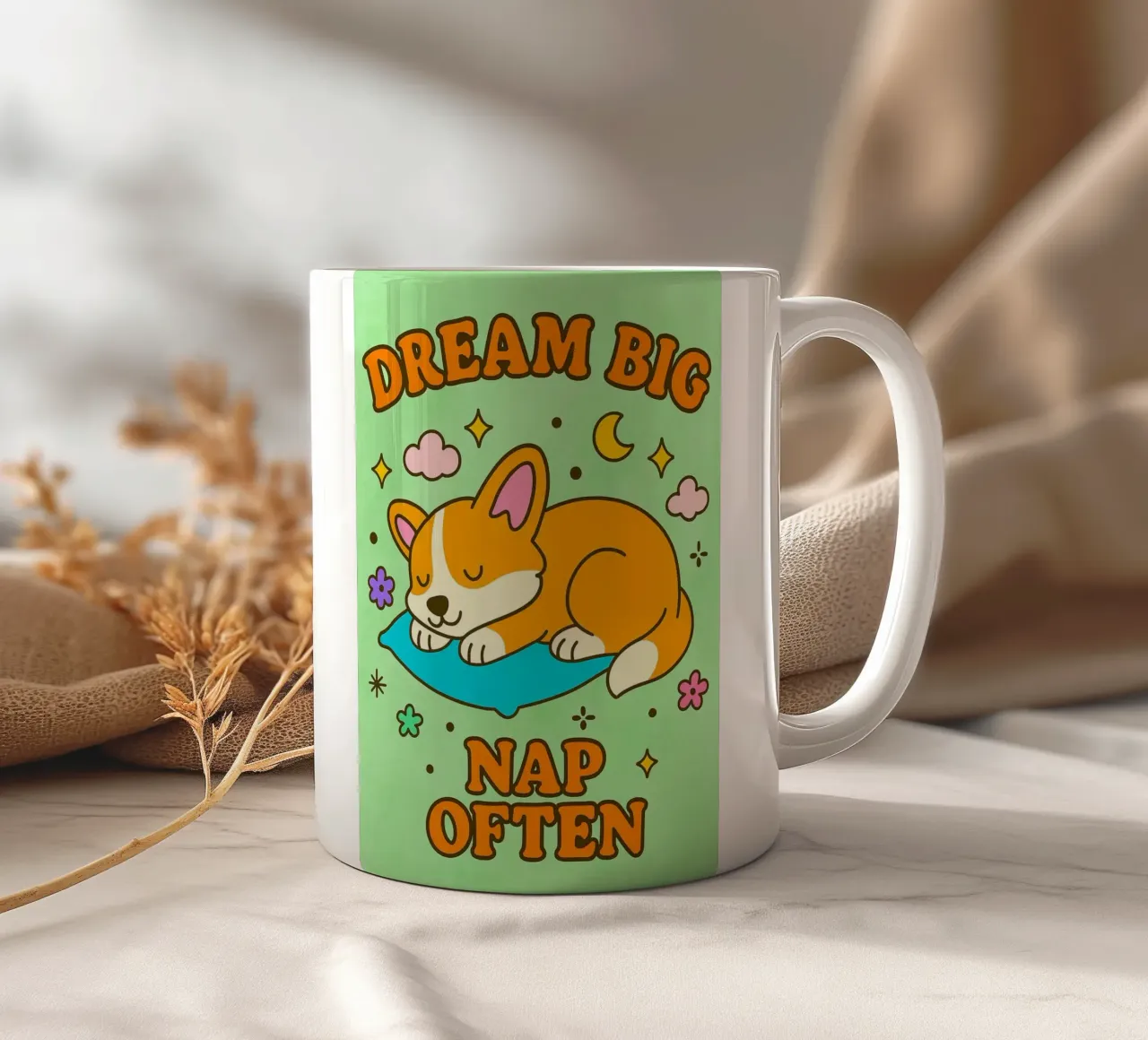 sognare in grande dormire spesso gatto tazza in ceramica da Avocadoz