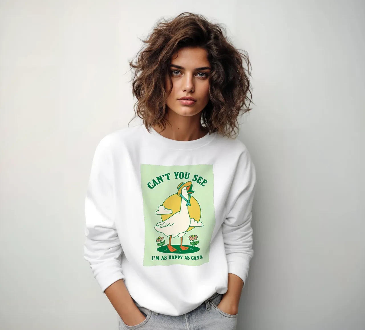 oca non vedi che sono felice come non mai felpa da Avocadoz