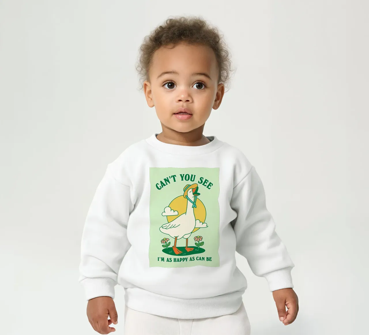 oca no puedes ver que soy tan feliz como se puede ser sudadera de bebé de Avocadoz