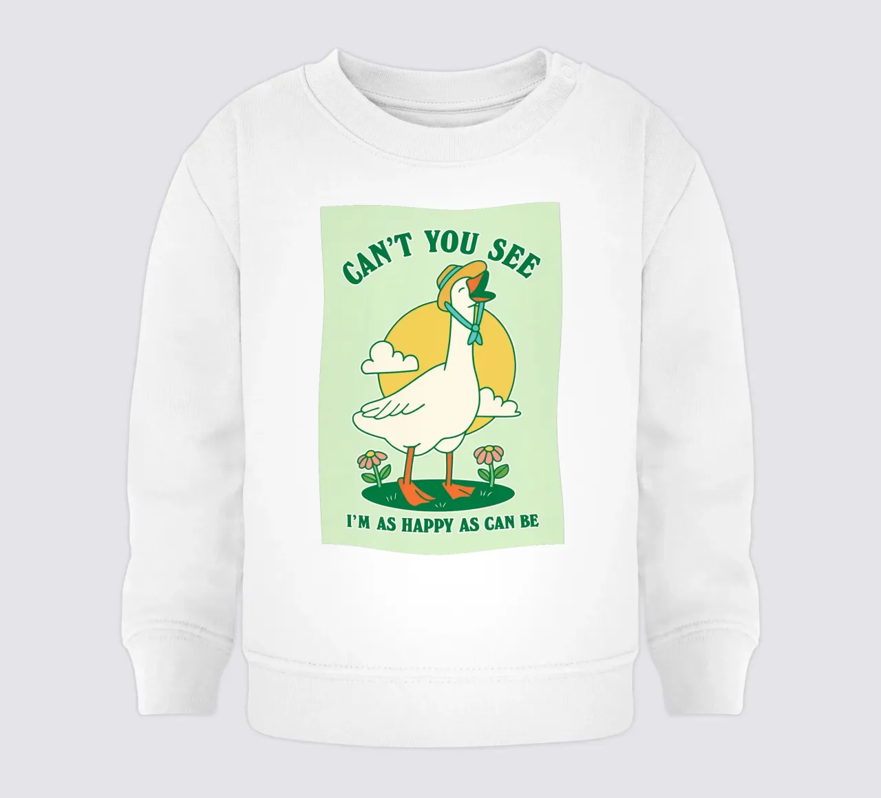 oca no puedes ver que soy tan feliz como se puede ser sudadera de bebé de Avocadoz
