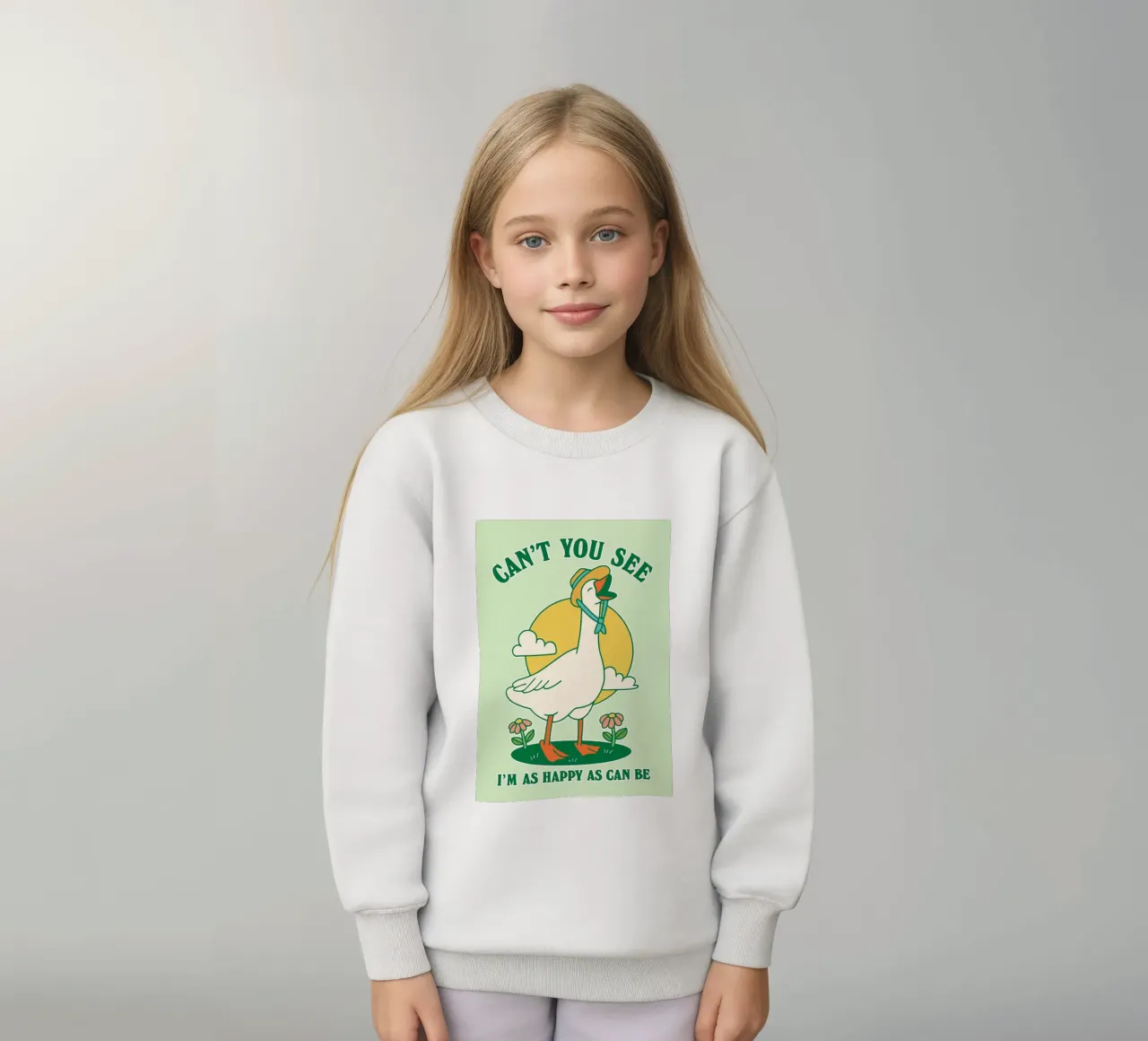 oca no puedes ver que soy tan feliz como se puede ser sudadera para niño de Avocadoz