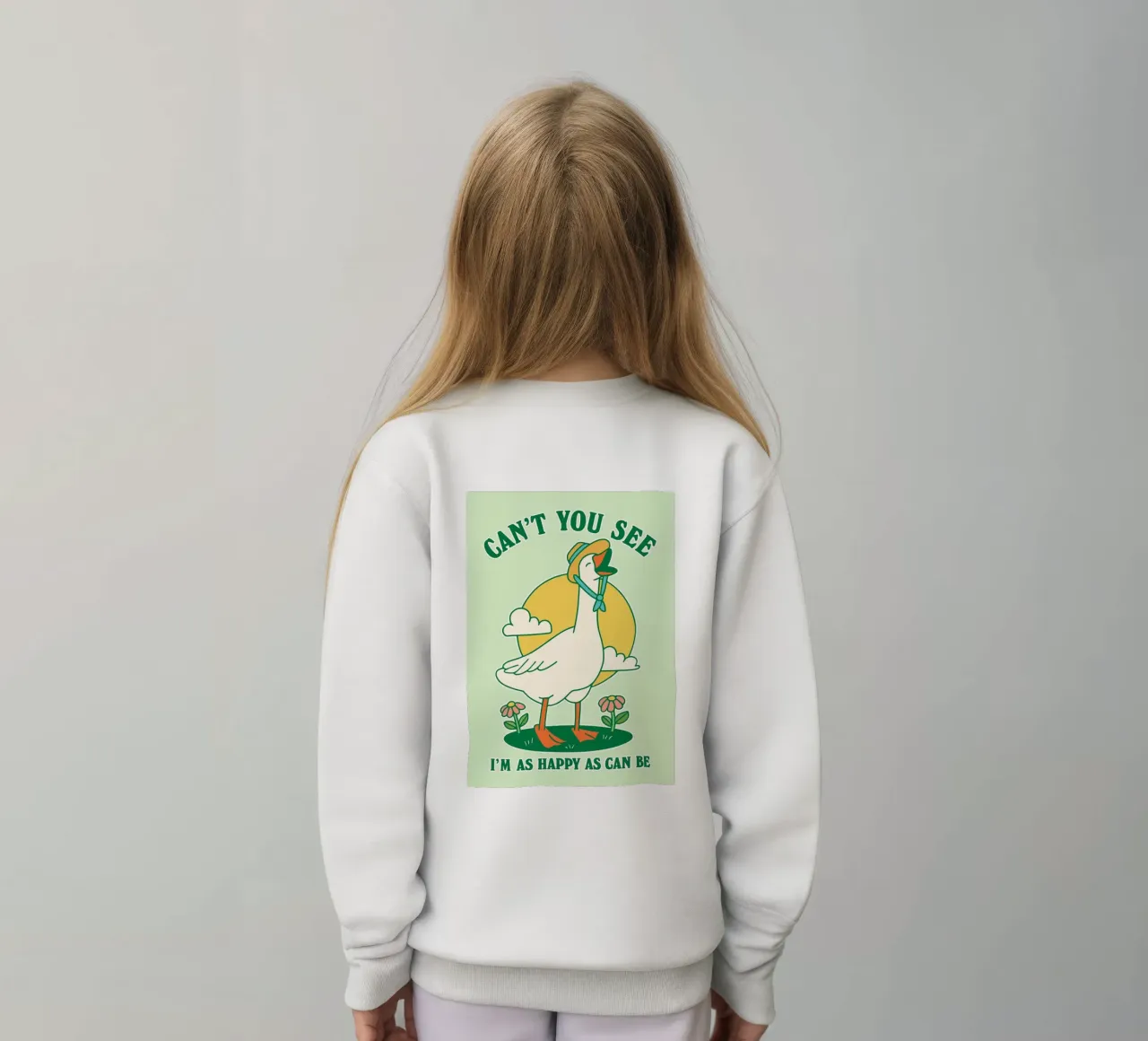 oca no puedes ver que soy tan feliz como se puede ser sudadera para niño de Avocadoz