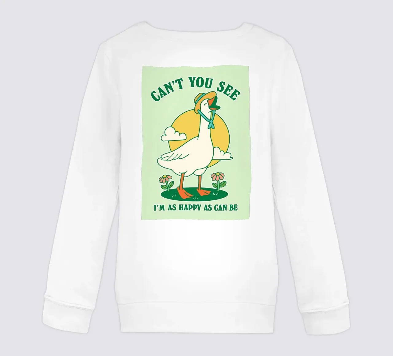 oca no puedes ver que soy tan feliz como se puede ser sudadera para niño de Avocadoz