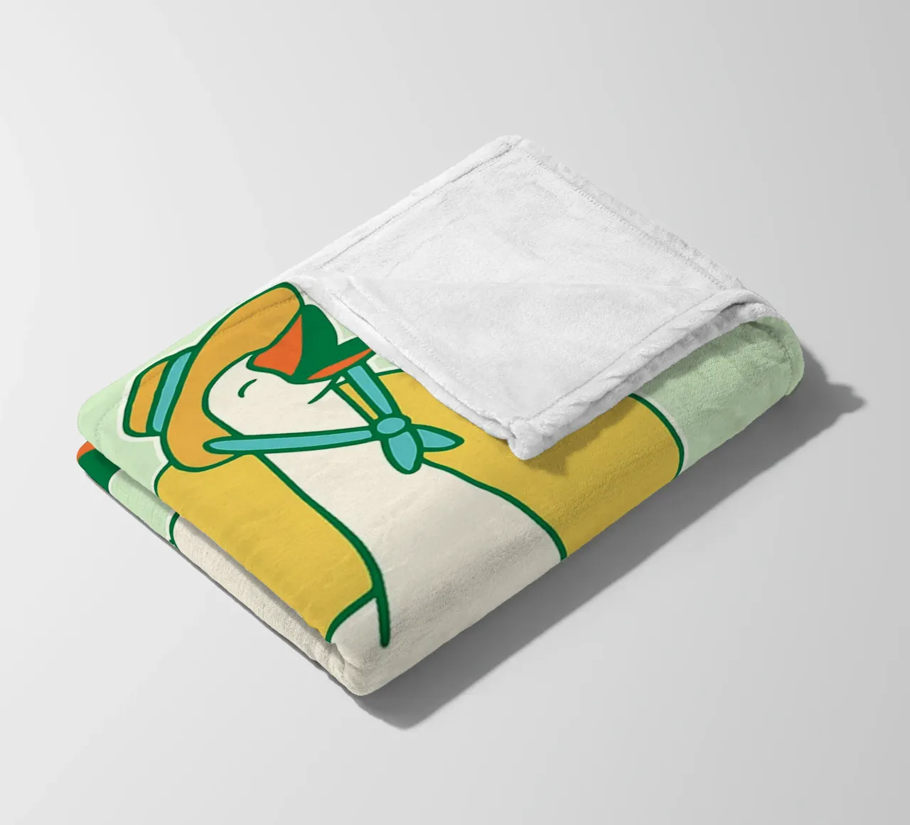 goose cant you see im as happy as can be fleece blanket by Avocadoz
