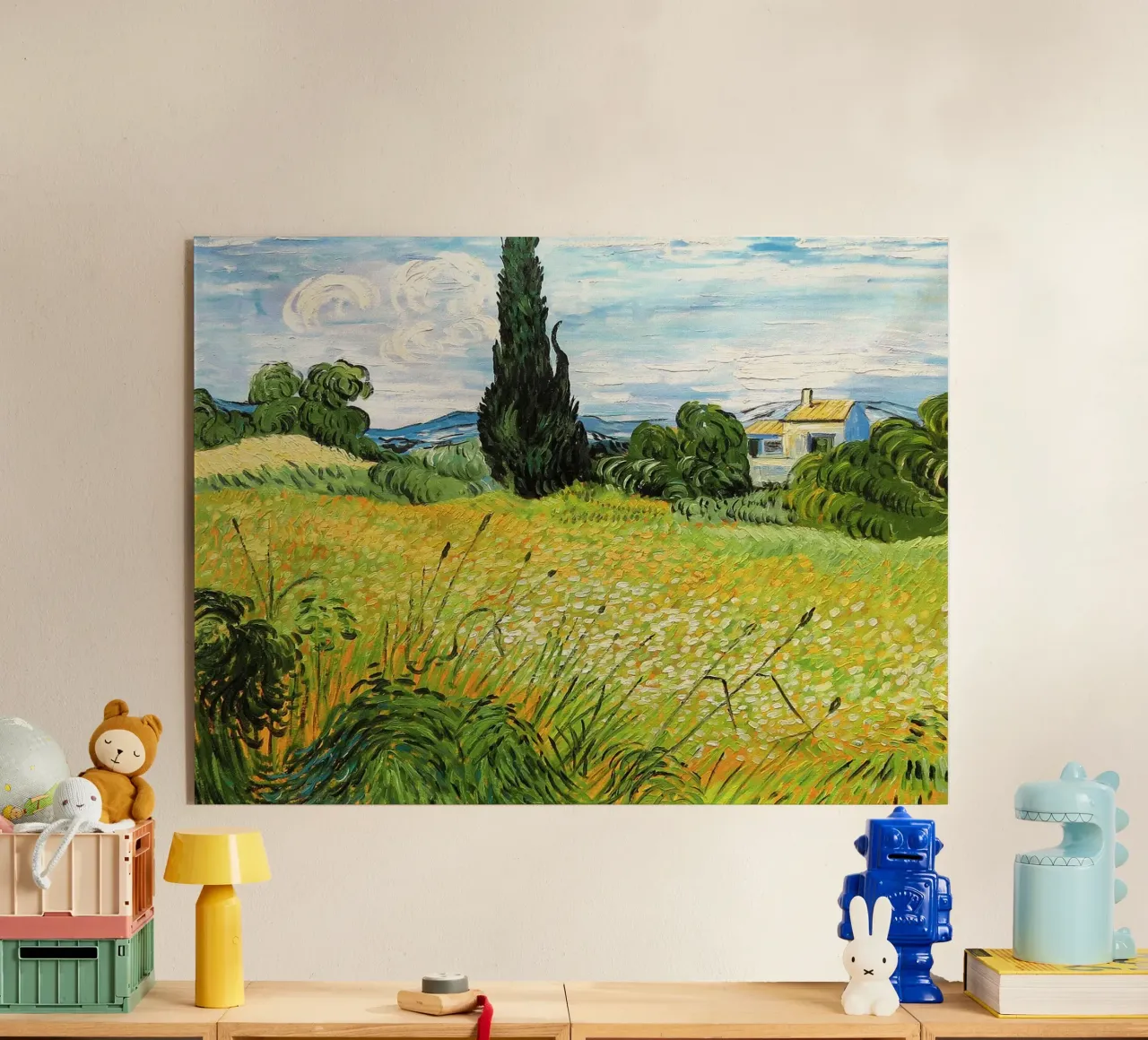 Paesaggio con mais verde plexiglass da Roy Terrell