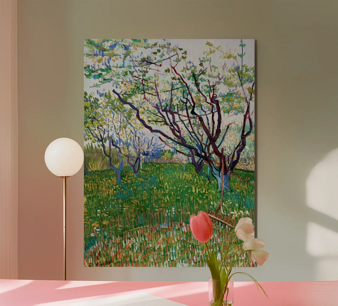 Frutteto in fiore alluminio dibond da Roy Terrell