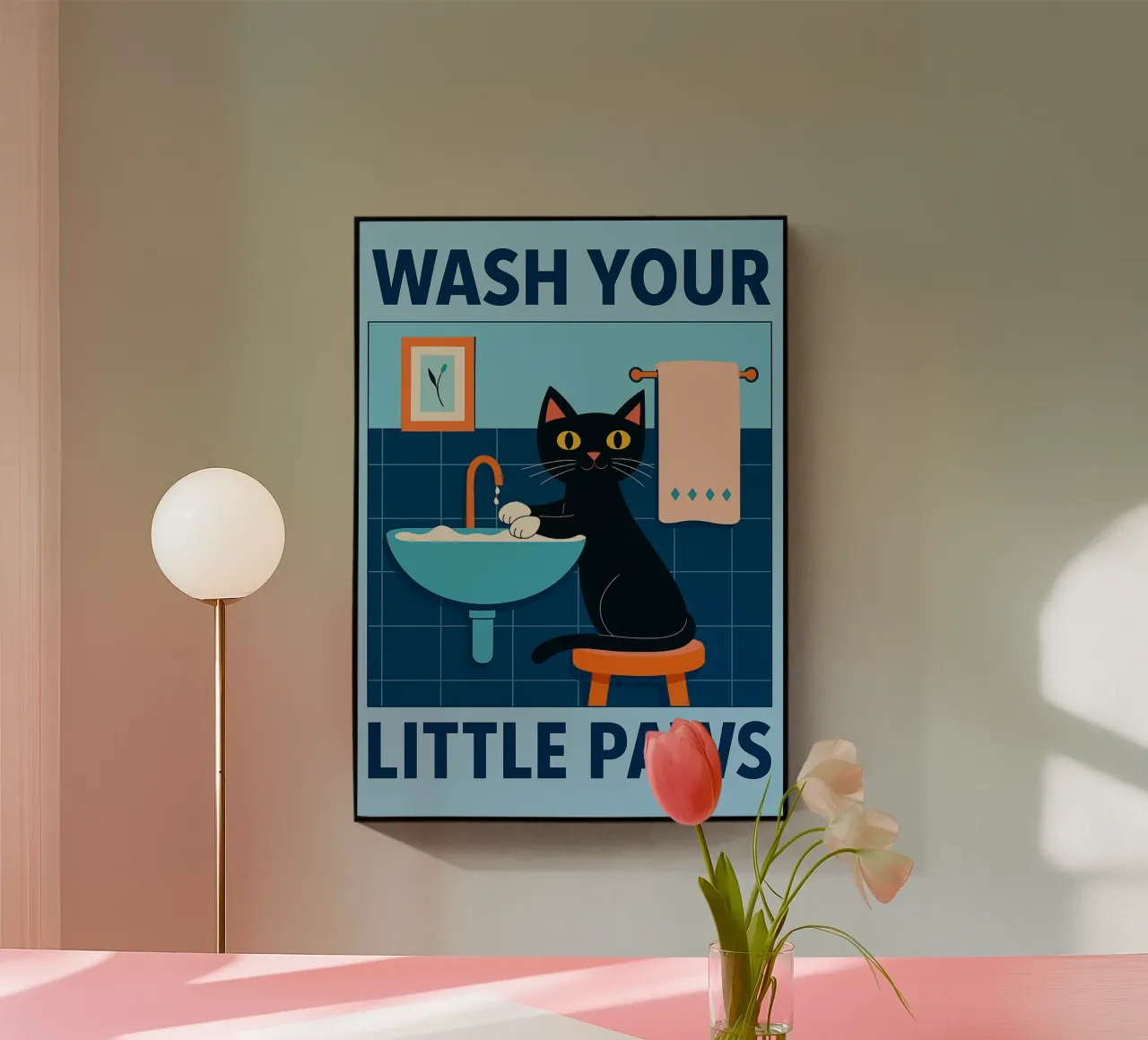 lava le tue zampette gatto plexiglass da Avocadoz