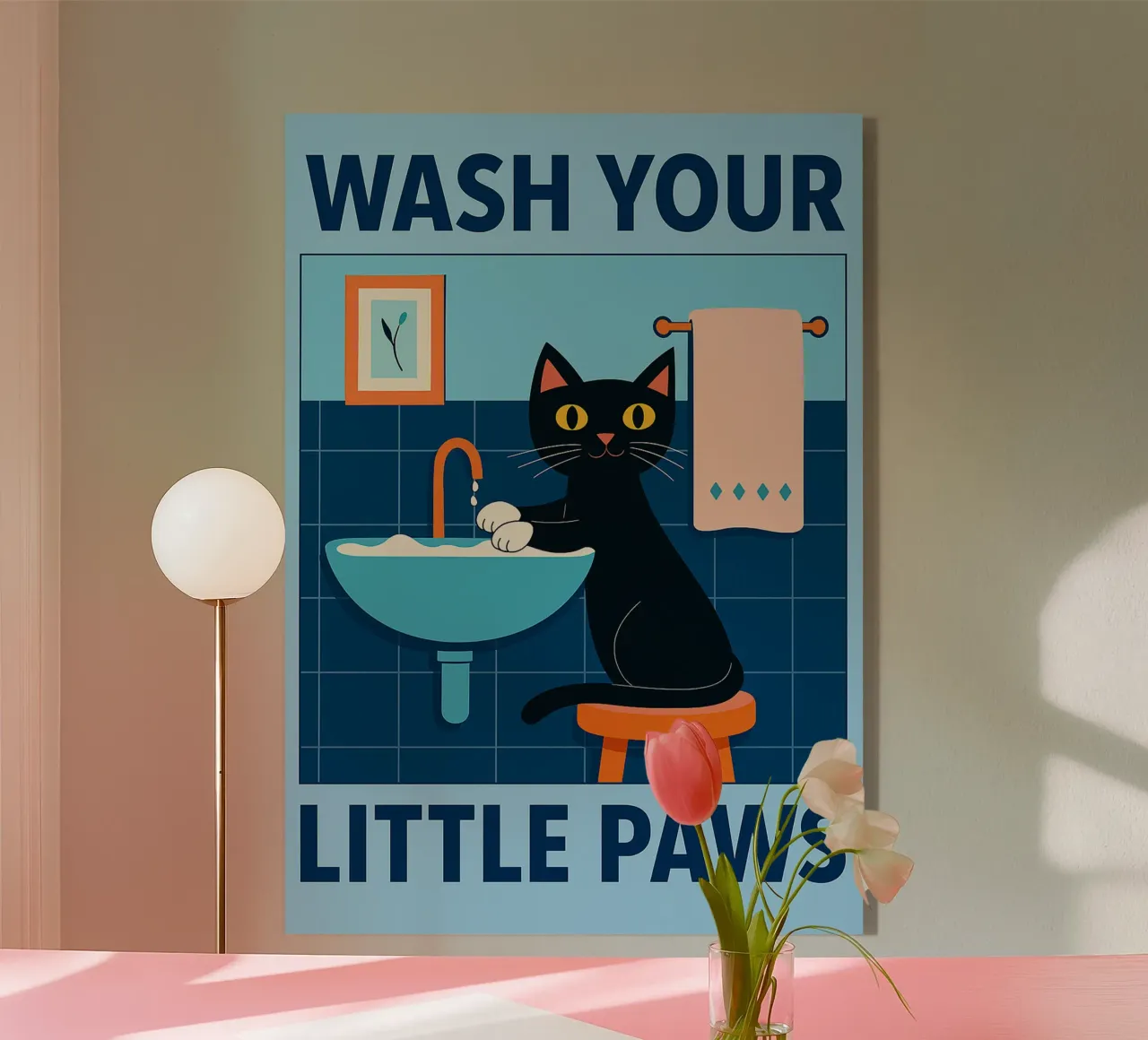 lava le tue zampette gatto plexiglass da Avocadoz