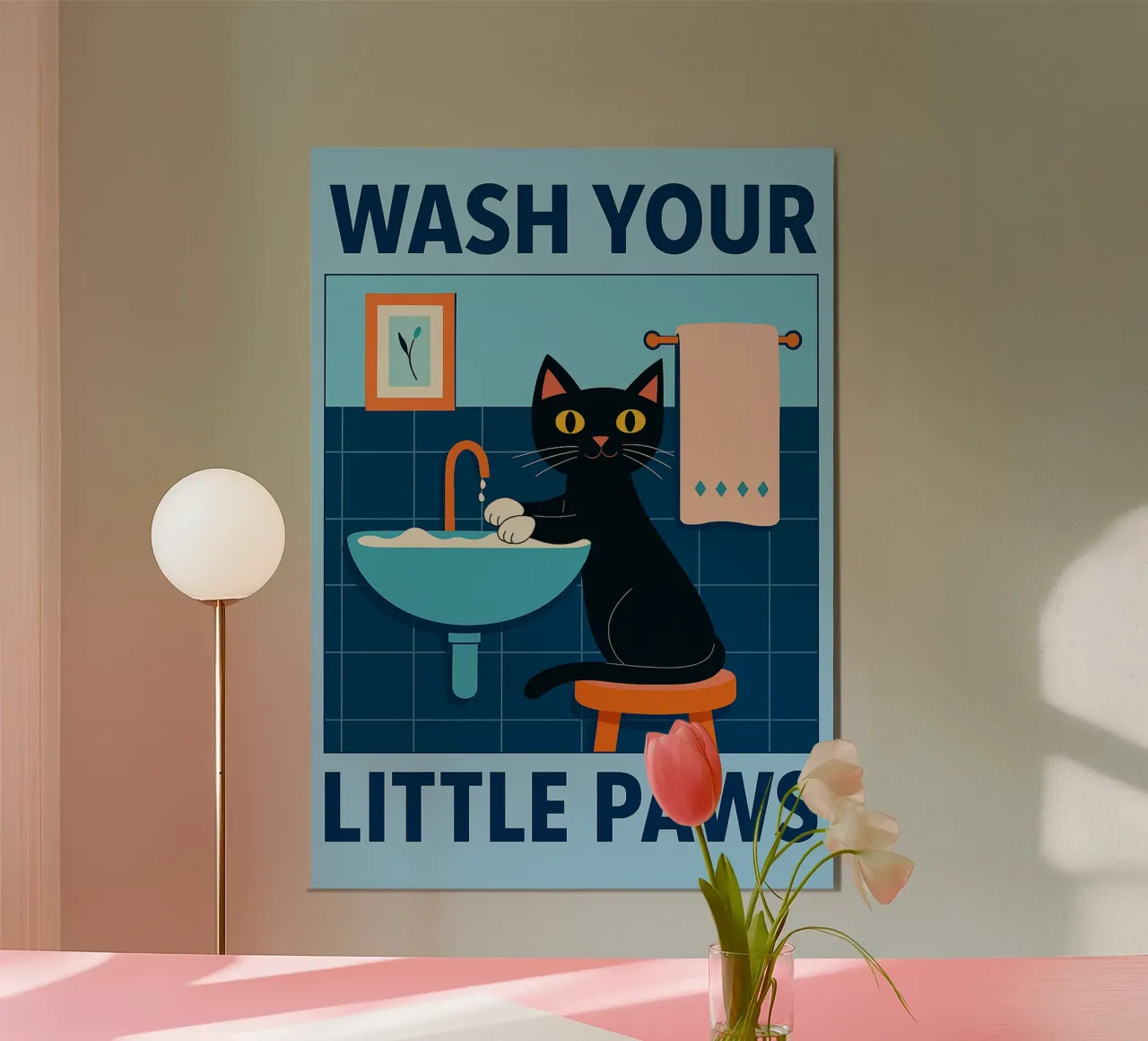 lava le tue zampette gatto carta hahnemühle da Avocadoz