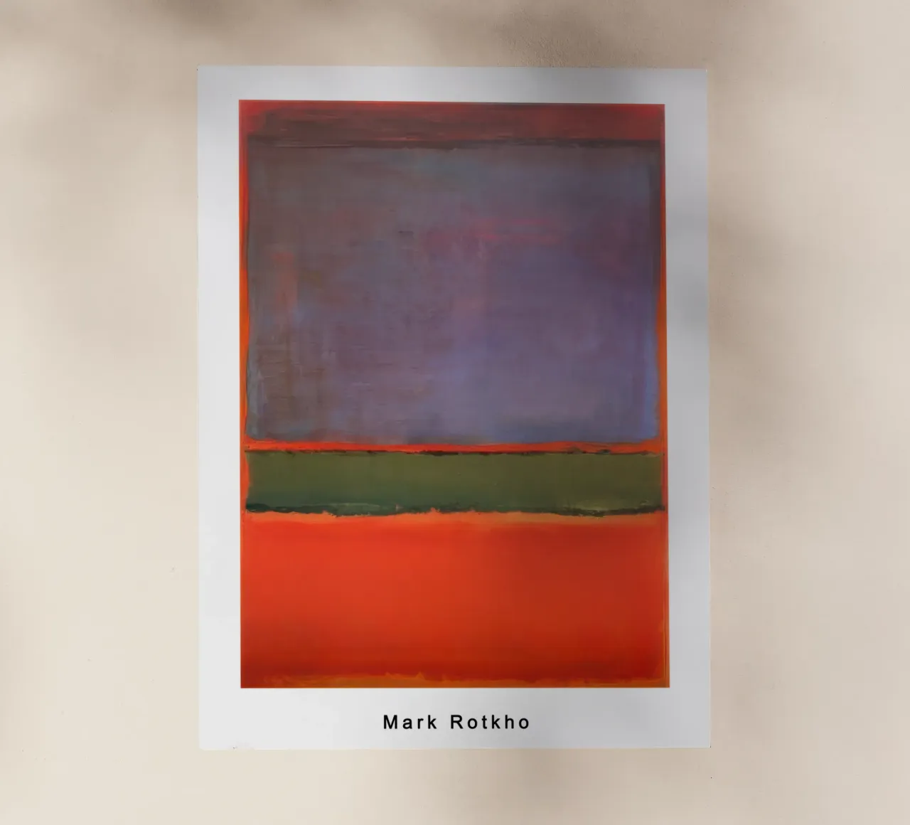 mark rothko no 6 viola verde e rosso 1951 pellicola backlit da traveler