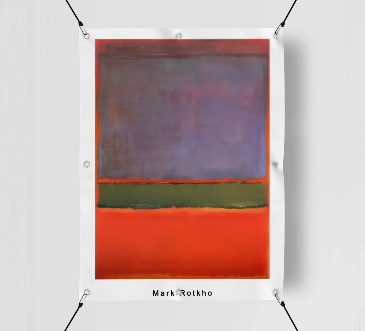mark rothko no 6 viola verde e rosso 1951 telo in pvc da traveler