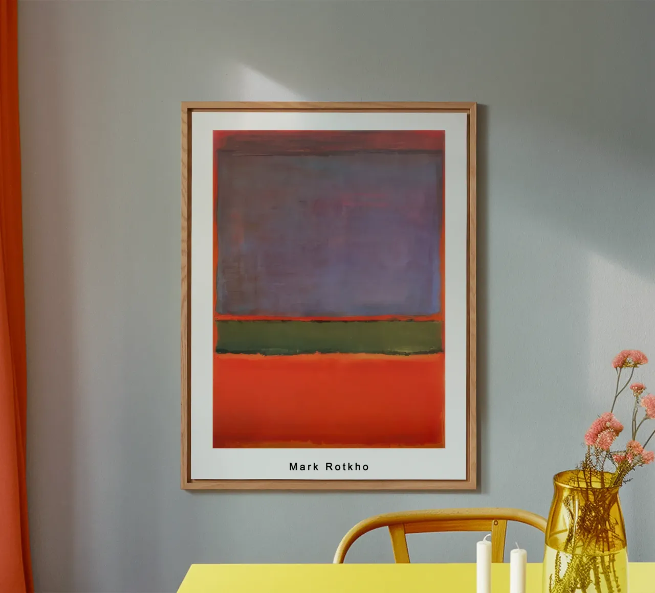 mark rothko no 6 viola verde e rosso 1951 alluminio dibond da traveler