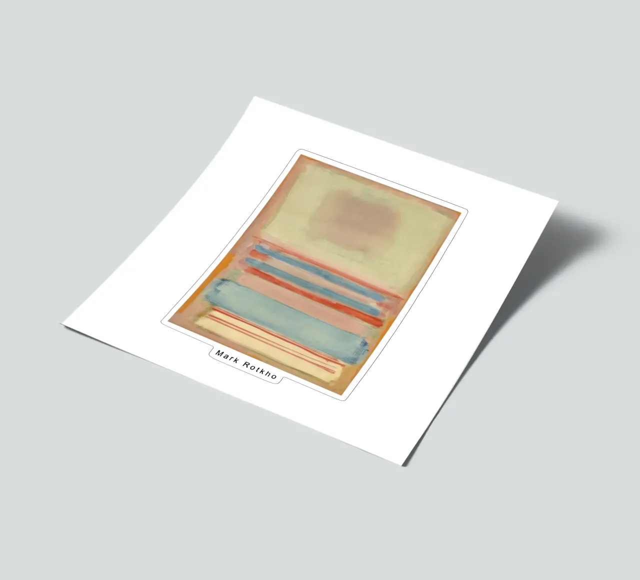 mark rothko nr. 7 oder nr. 11 1949 Stickerbogen von traveler