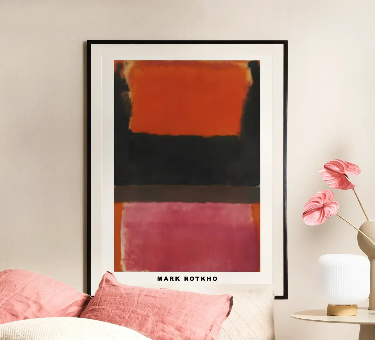 Mark Rothko n. 21 Rosso, marrone, nero e arancione carta hahnemühle da traveler