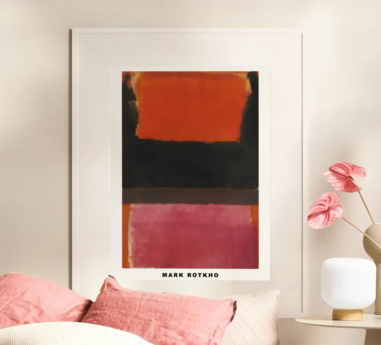 Mark Rothko n. 21 Rosso, marrone, nero e arancione carta hahnemühle da traveler