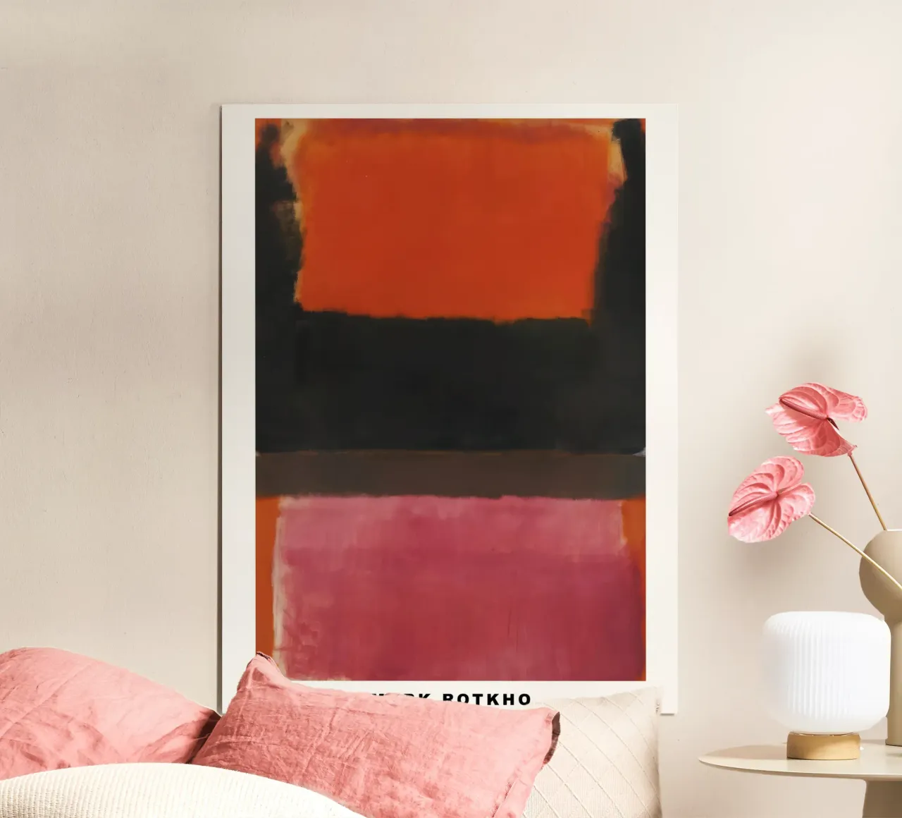 Mark Rothko n. 21 Rosso, marrone, nero e arancione carta hahnemühle da traveler