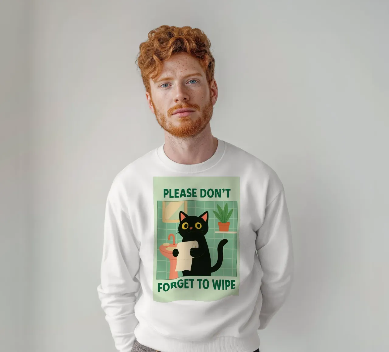 non dimenticare di pulire il gatto felpa da Avocadoz