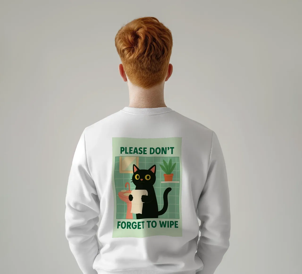 non dimenticare di pulire il gatto felpa da Avocadoz
