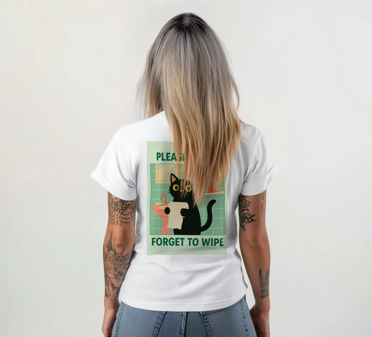 Bitte vergessen Sie nicht, die Katze zu wischen T-Shirt von Avocadoz
