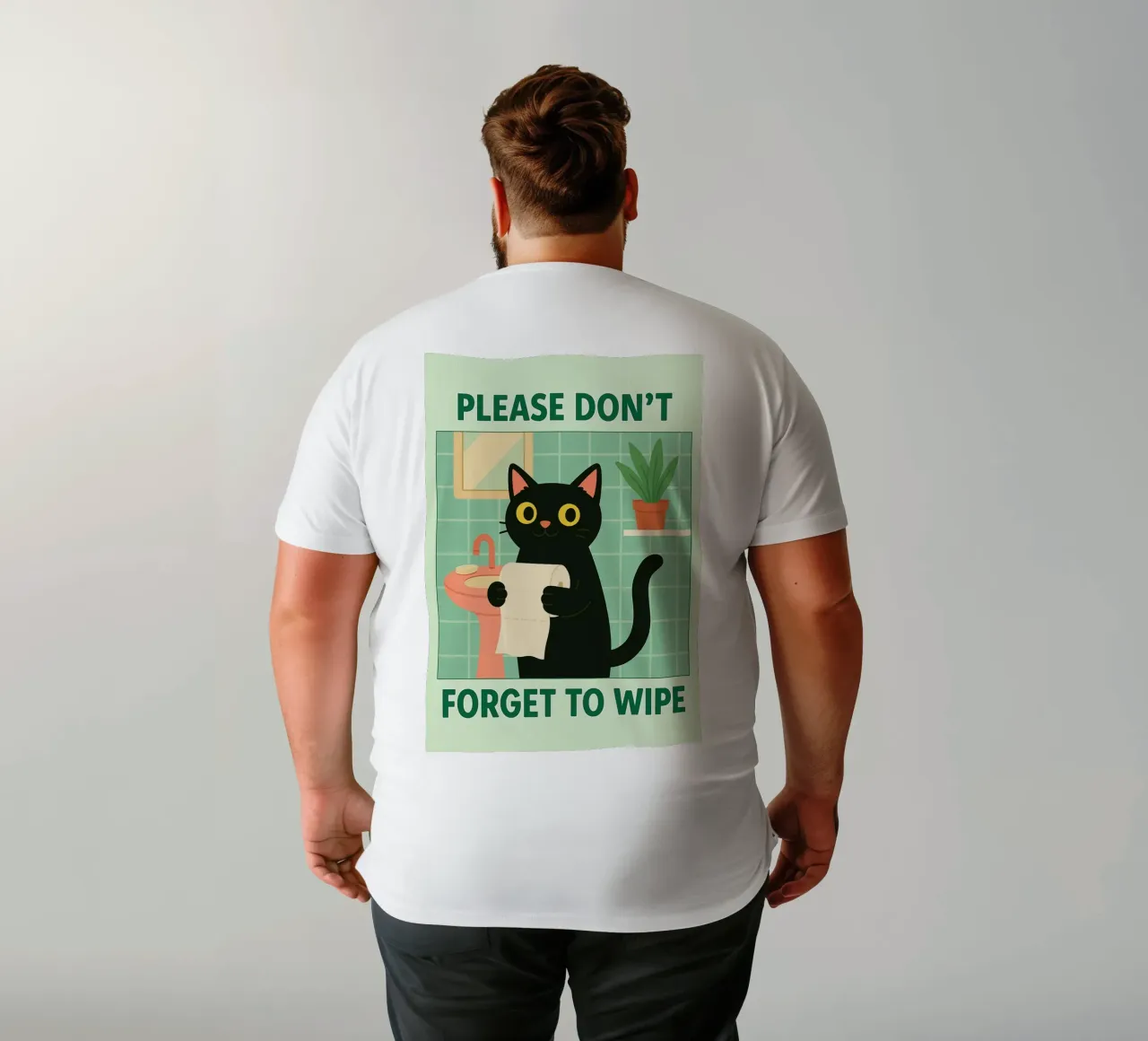 Bitte vergessen Sie nicht, die Katze zu wischen T-Shirt von Avocadoz