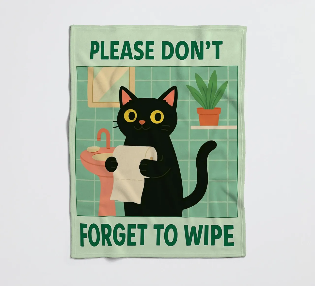 non dimenticare di pulire il gatto coperta in pile da Avocadoz