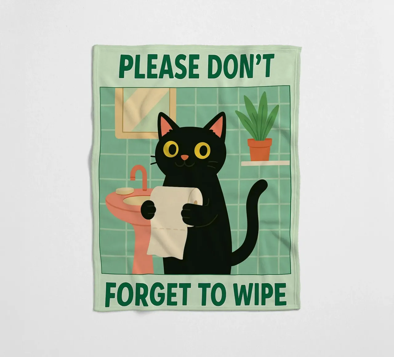 non dimenticare di pulire il gatto coperta in pile da Avocadoz