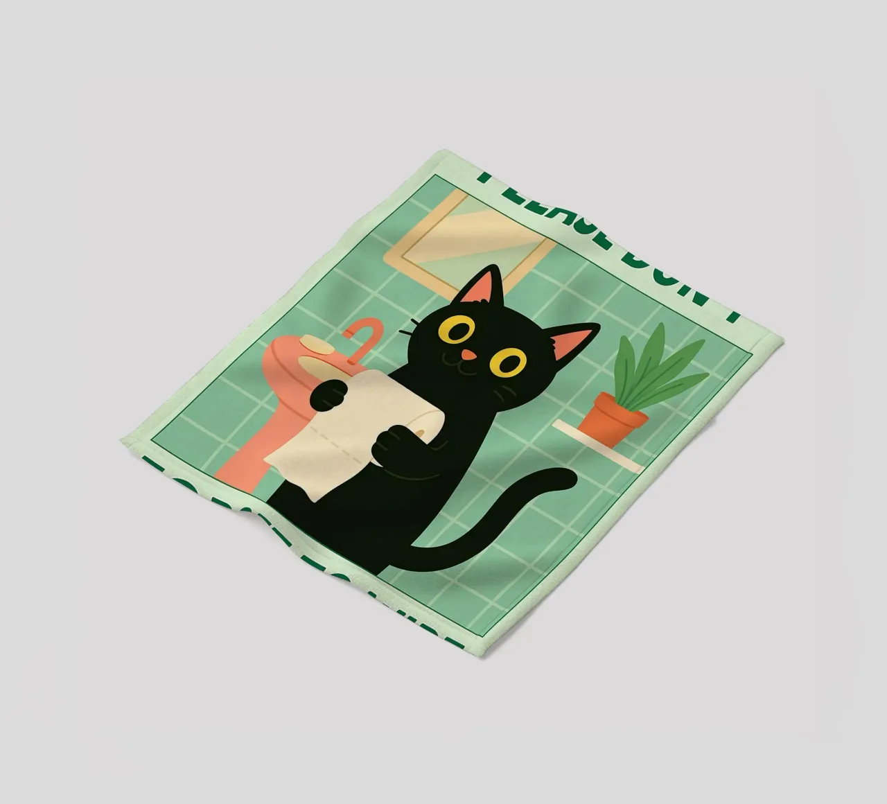 non dimenticare di pulire il gatto coperta in pile da Avocadoz