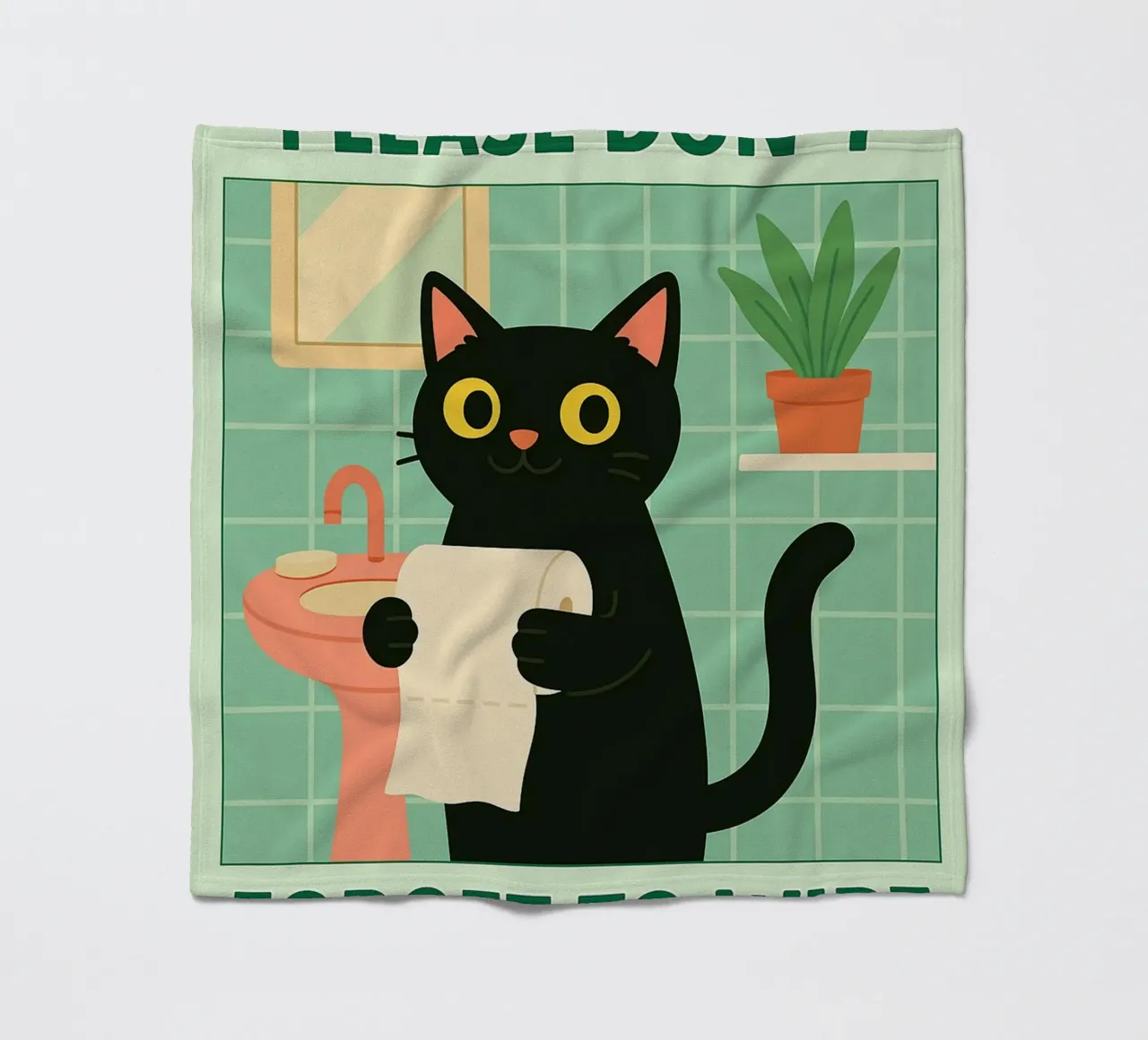 non dimenticare di pulire il gatto coperta in pile da Avocadoz