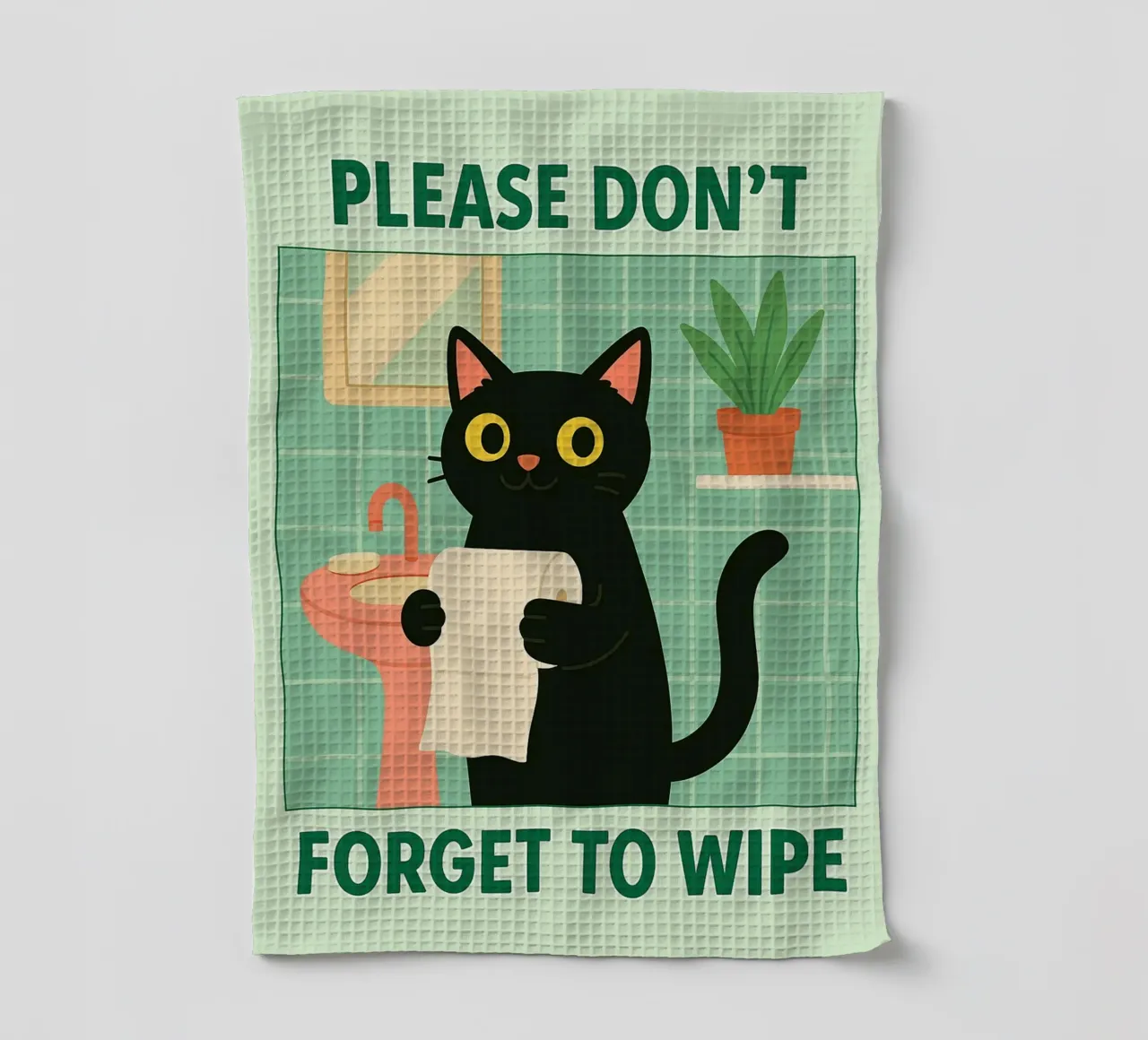 non dimenticare di pulire il gatto canovaccio da cucina da Avocadoz