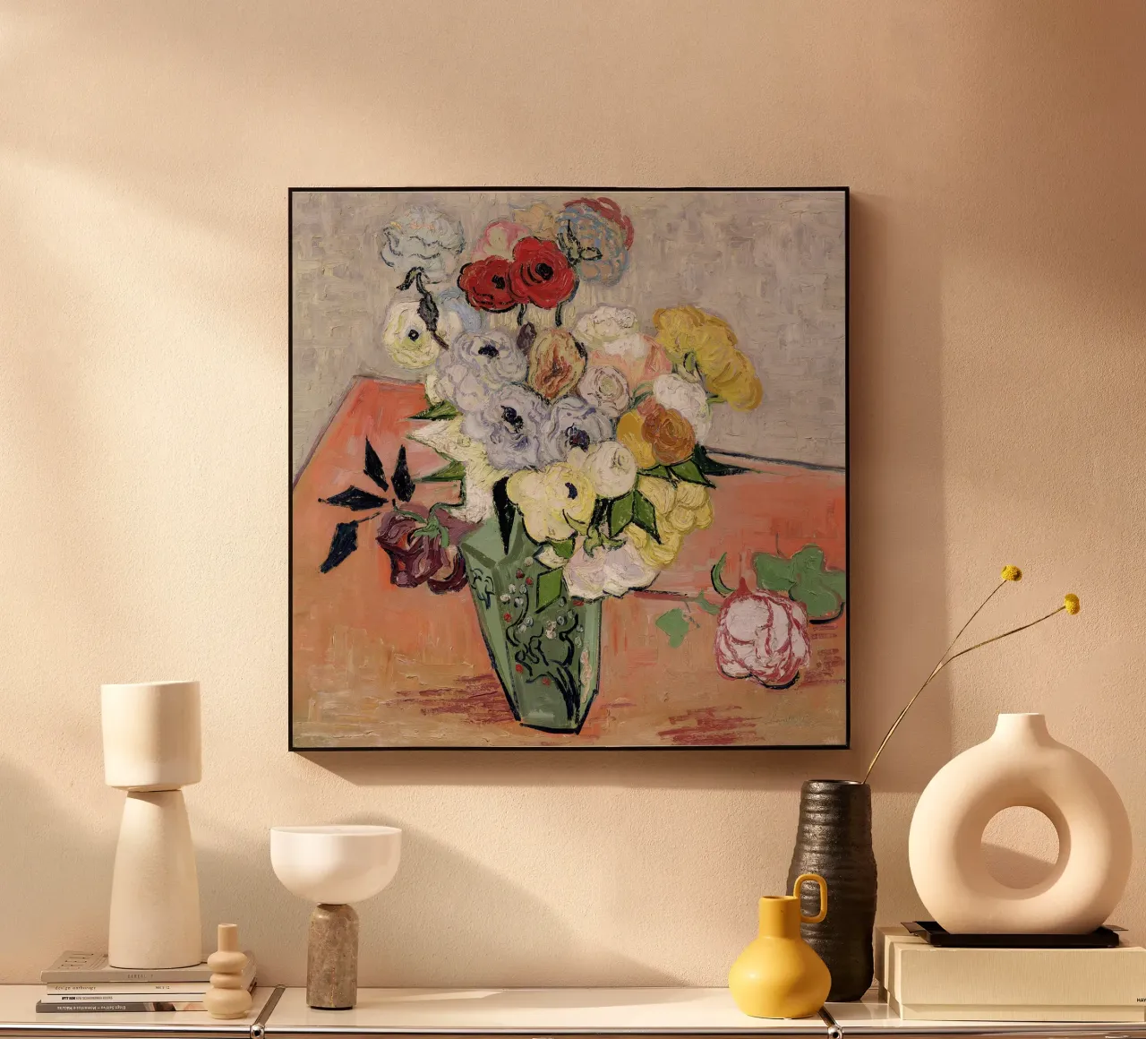 Rose e anemoni alluminio dibond da Roy Terrell