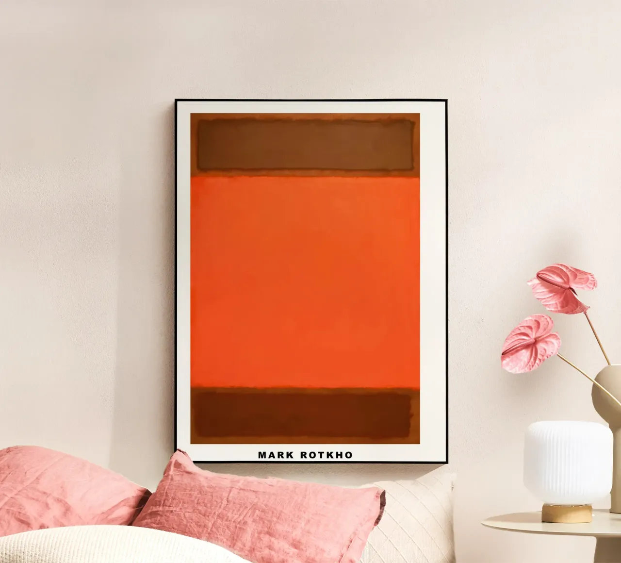 Mark Rothko Arancione e marrone plexiglass da traveler