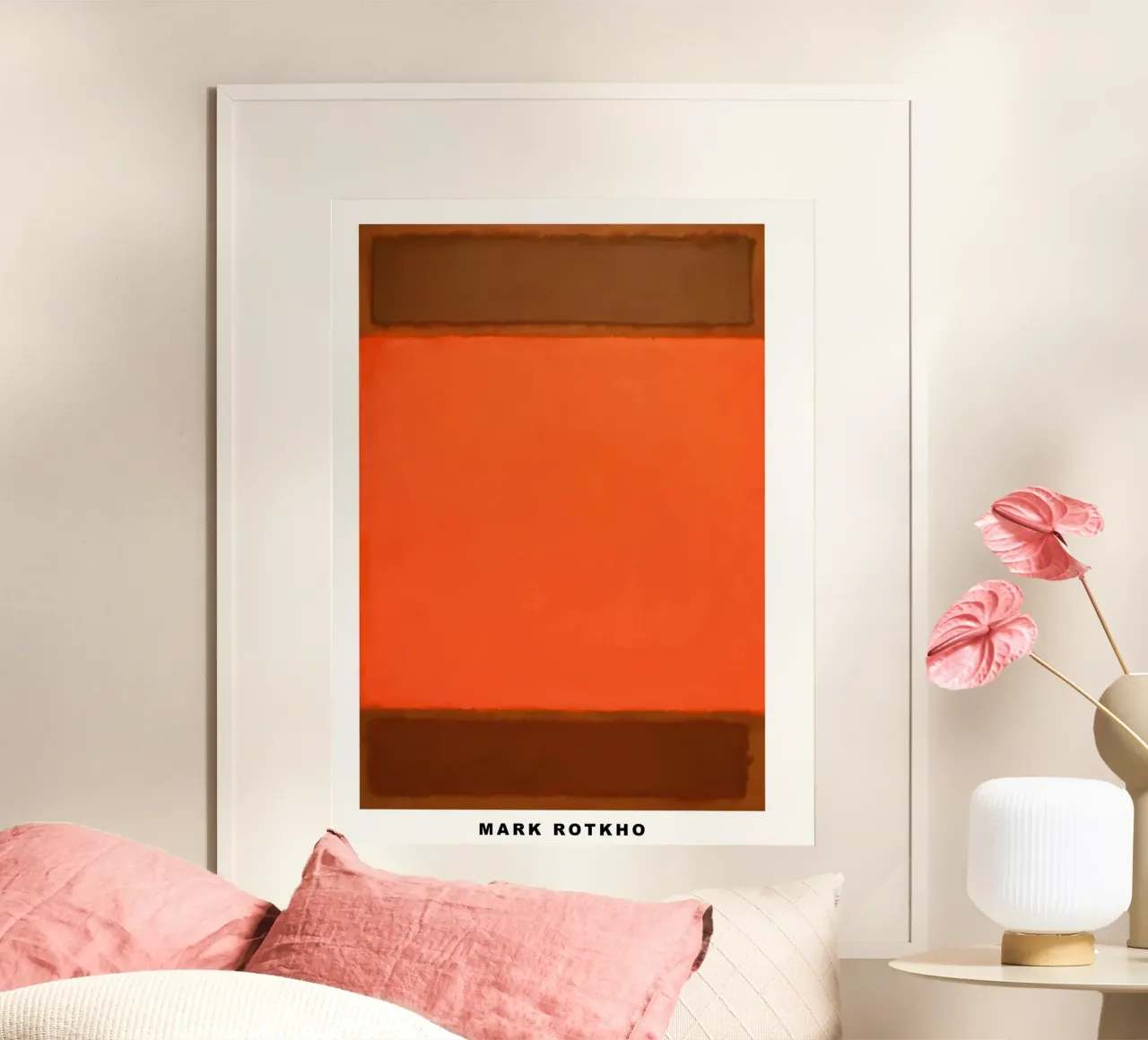 Mark Rothko Arancione e marrone carta hahnemühle da traveler