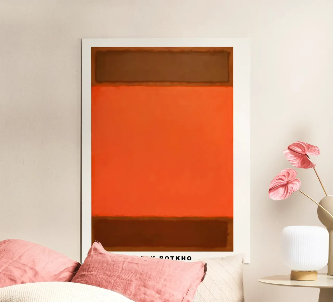 Mark Rothko Arancione e marrone carta hahnemühle da traveler