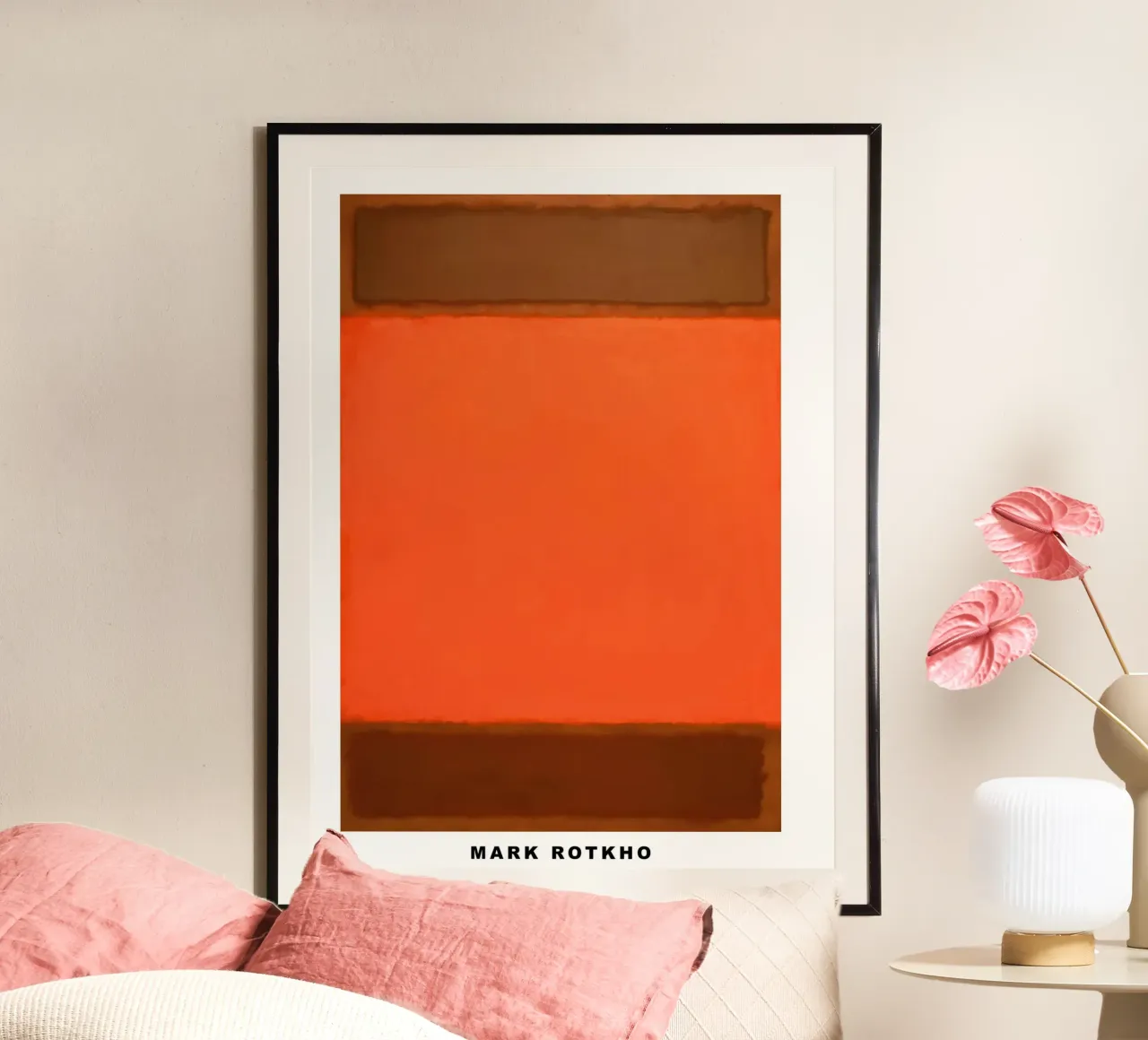 Mark Rothko Arancione e marrone carta hahnemühle da traveler