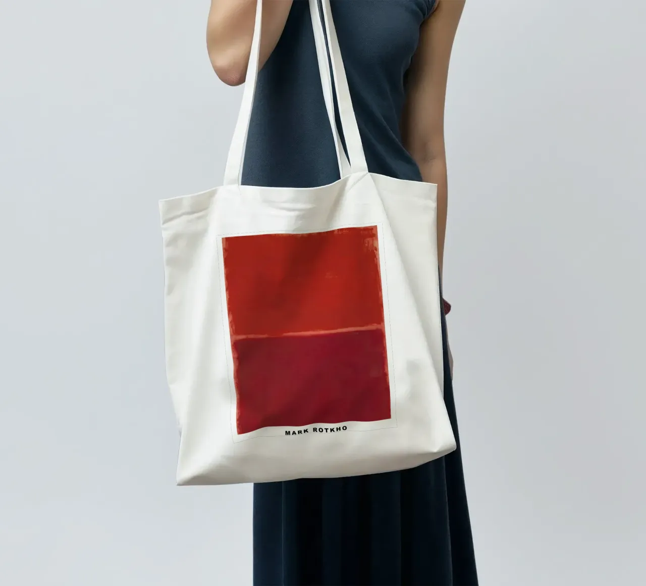Mark Rothko Rosso su rosso borsa in juta da traveler
