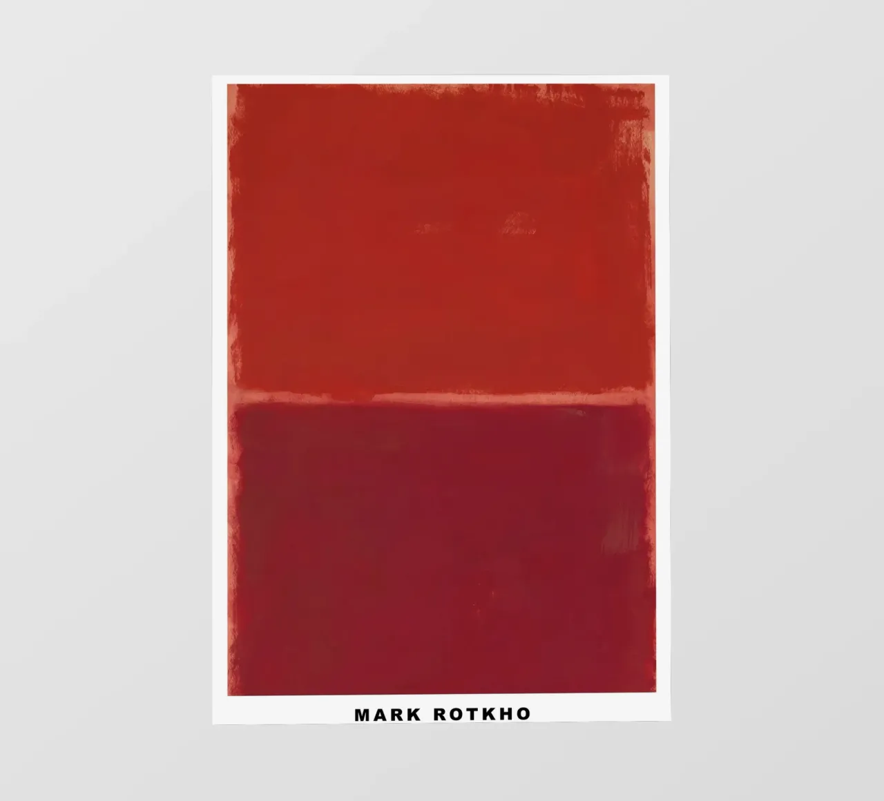 Mark Rothko Rosso su rosso pellicola backlit da traveler