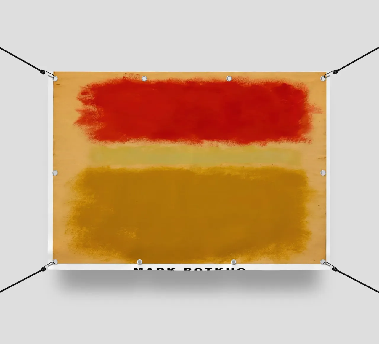 Mark Rothko Rosso, Giallo Mustrad e Arancione telo in pvc da traveler