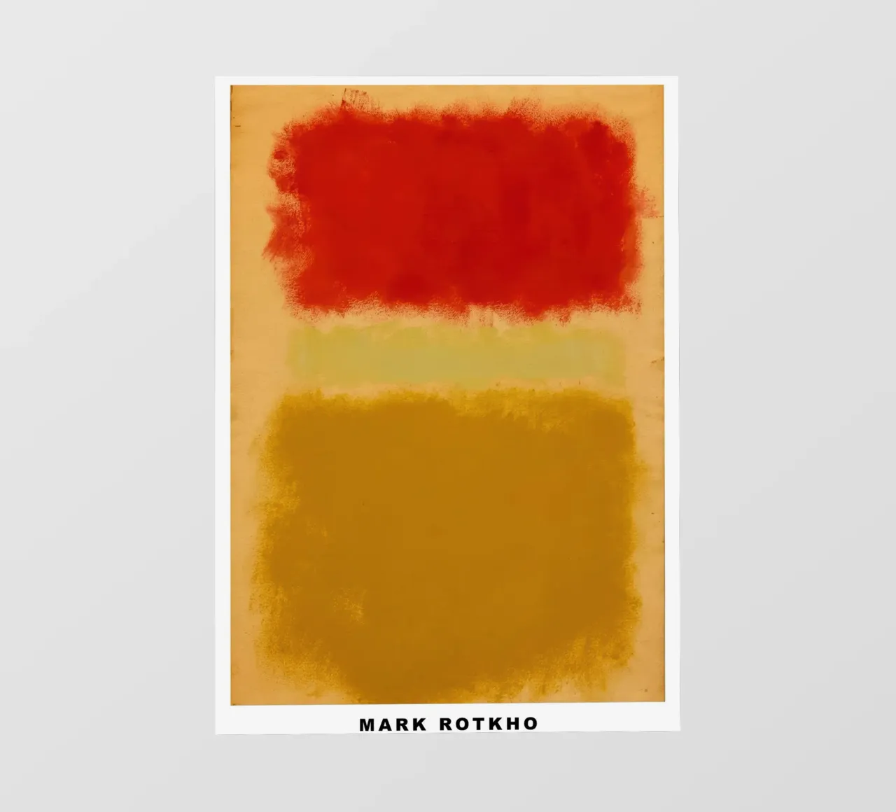 Mark Rothko Rosso, Giallo Mustrad e Arancione telo in pvc da traveler