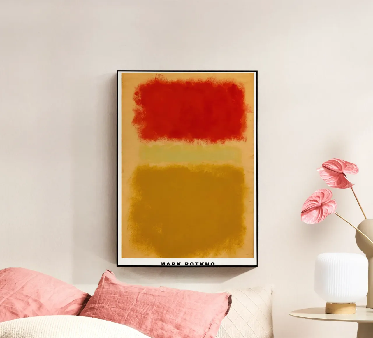 Mark Rothko Rosso, Giallo Mustrad e Arancione plexiglass da traveler