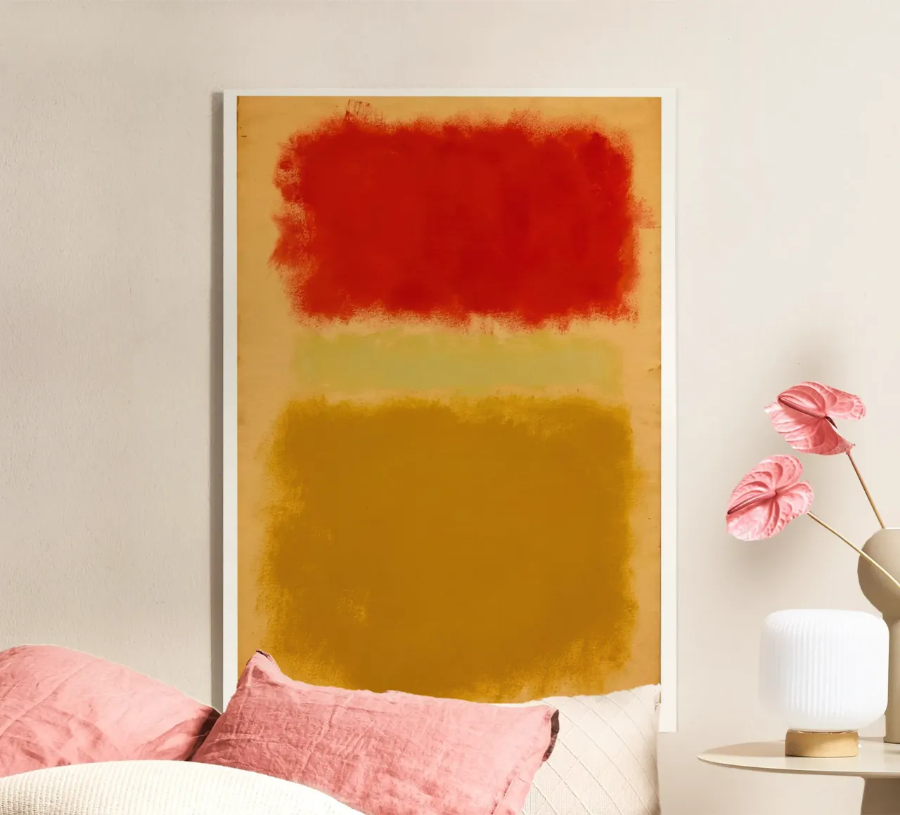 Mark Rothko Rosso, Giallo Mustrad e Arancione plexiglass da traveler