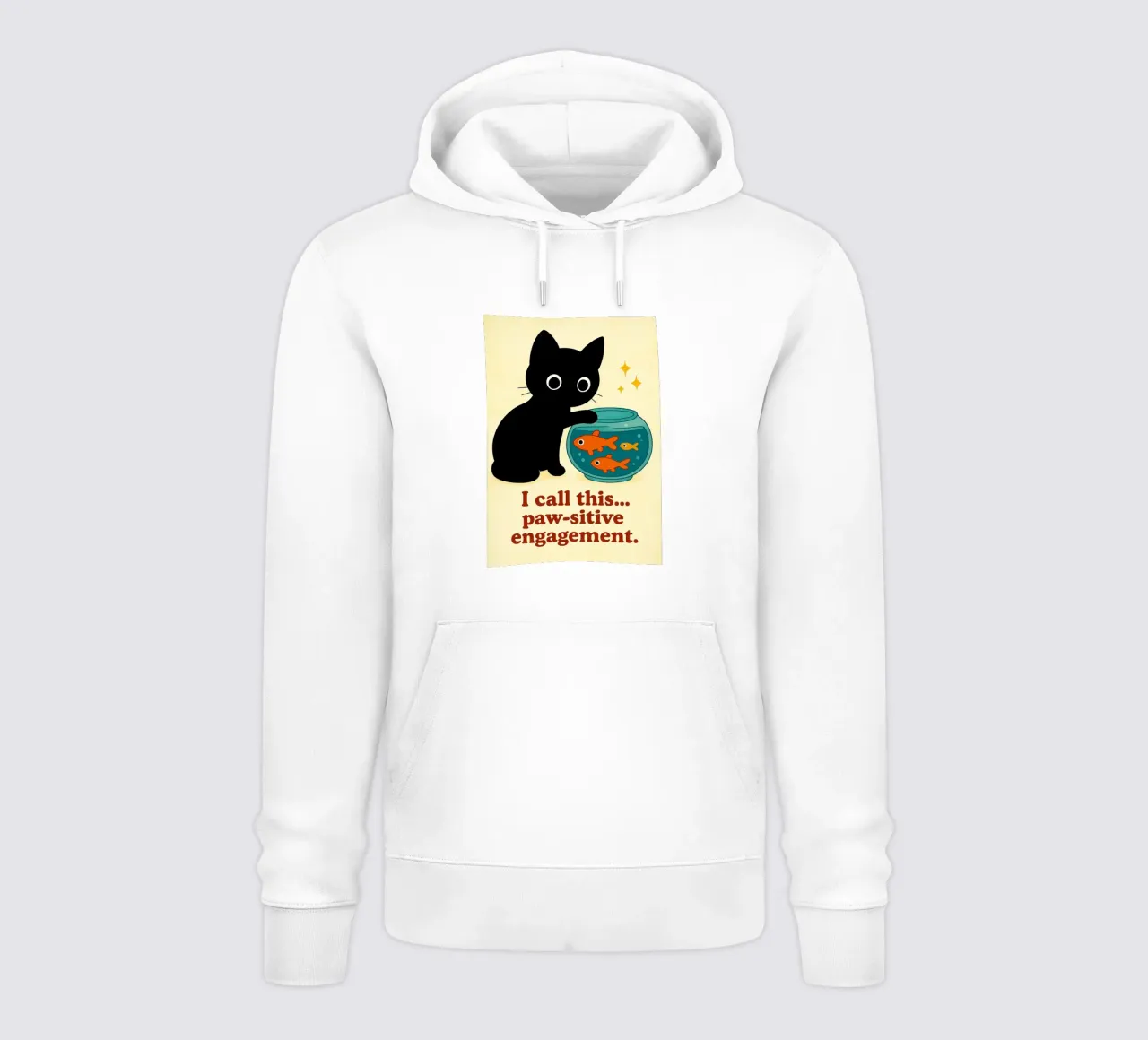 gatto zampettante felpa con cappuccio da Avocadoz