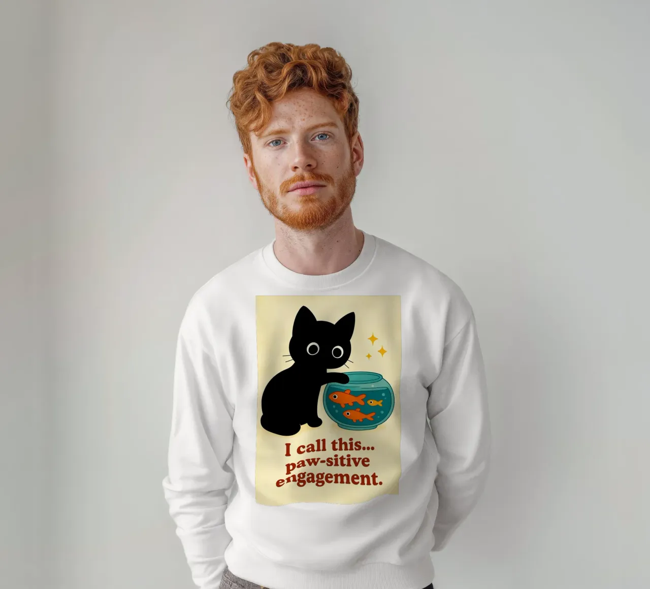 gatto zampettante felpa da Avocadoz